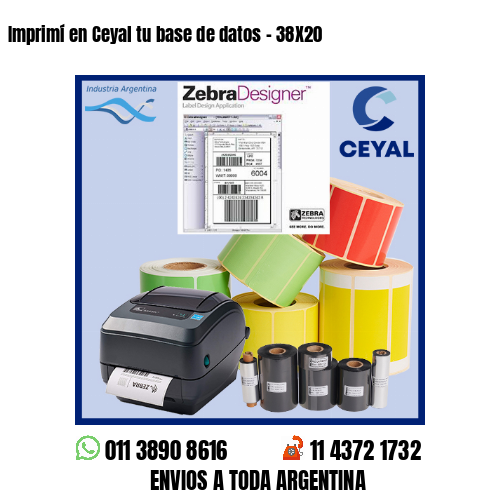 Imprimí en Ceyal tu base de datos – 38X20