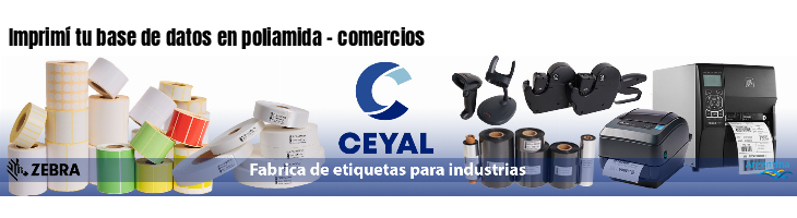 Imprimí tu base de datos en poliamida - comercios