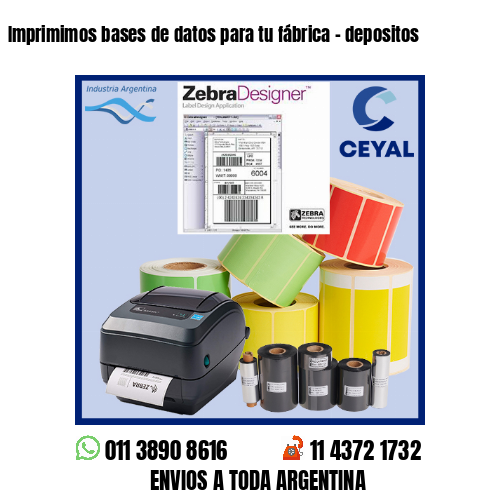Imprimimos bases de datos para tu fábrica – depositos