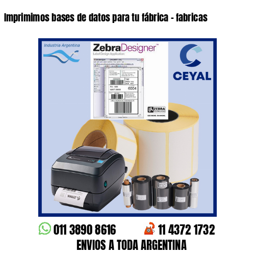 Imprimimos bases de datos para tu fábrica – fabricas