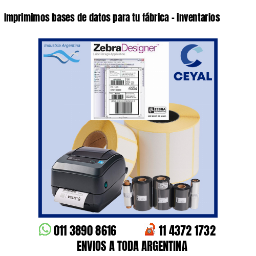 Imprimimos bases de datos para tu fábrica – inventarios