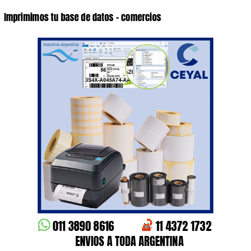 Imprimimos tu base de datos – comercios