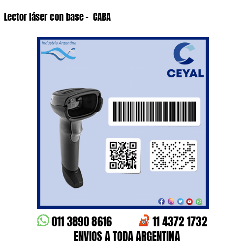 Lector láser con base –  CABA