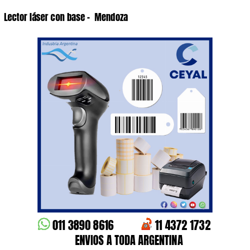 Lector láser con base –  Mendoza