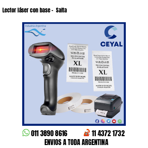 Lector láser con base –  Salta
