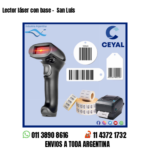 Lector láser con base –  San Luis