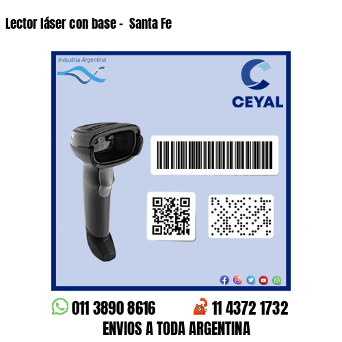 Lector láser con base –  Santa Fe