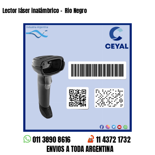 Lector láser inalámbrico –  Rio Negro