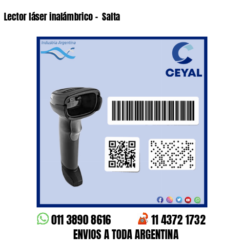 Lector láser inalámbrico –  Salta