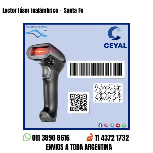 Lector láser inalámbrico –  Santa Fe