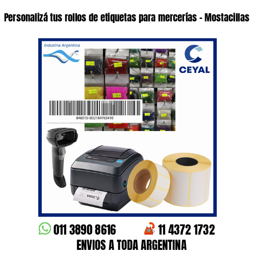 Personalizá tus rollos de etiquetas para mercerías – Mostacillas