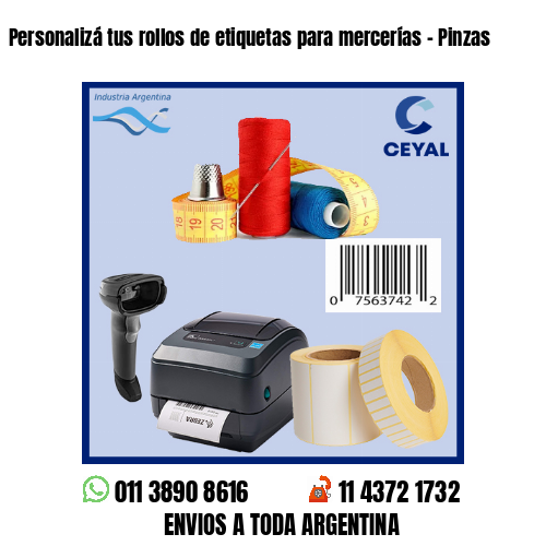 Personalizá tus rollos de etiquetas para mercerías – Pinzas