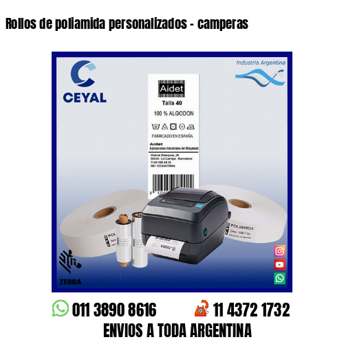 Rollos de poliamida personalizados – camperas