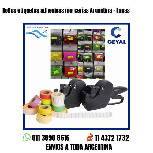 Rollos etiquetas adhesivas mercerías Argentina – Lanas