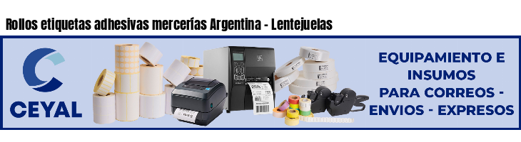 Rollos etiquetas adhesivas mercerías Argentina - Lentejuelas 