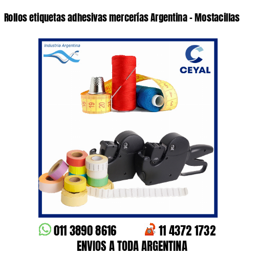 Rollos etiquetas adhesivas mercerías Argentina – Mostacillas