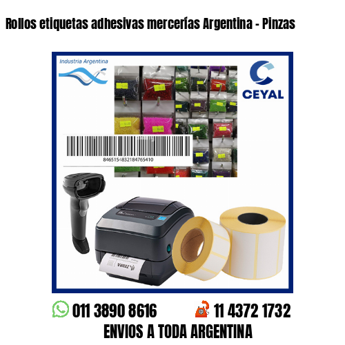 Rollos etiquetas adhesivas mercerías Argentina – Pinzas