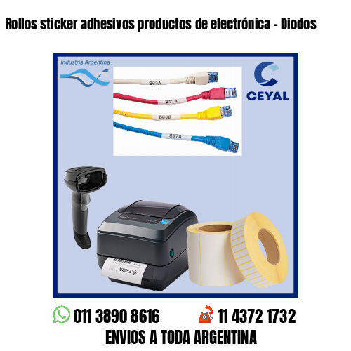 Rollos sticker adhesivos productos de electrónica – Diodos