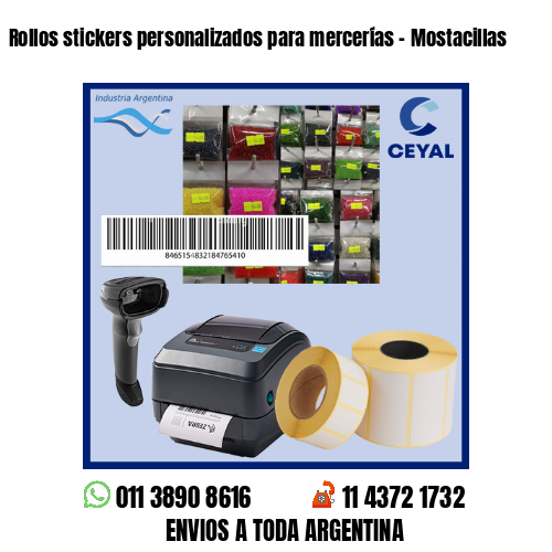 Rollos stickers personalizados para mercerías – Mostacillas