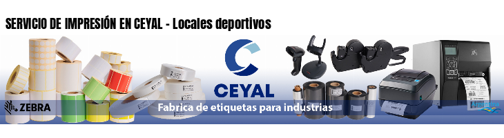 SERVICIO DE IMPRESIÓN EN CEYAL - Locales deportivos