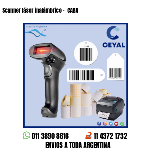 Scanner láser inalámbrico –  CABA