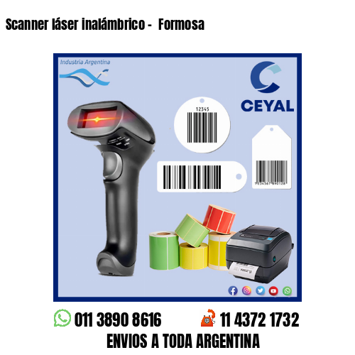 Scanner láser inalámbrico –  Formosa