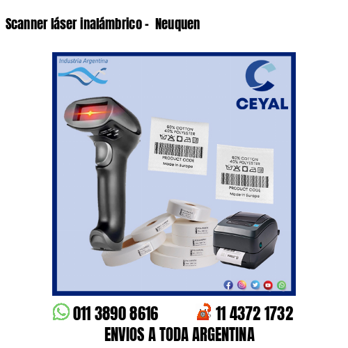 Scanner láser inalámbrico –  Neuquen