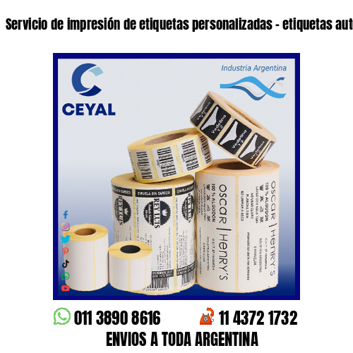 Servicio de impresión de etiquetas personalizadas – etiquetas autoadhesivas
