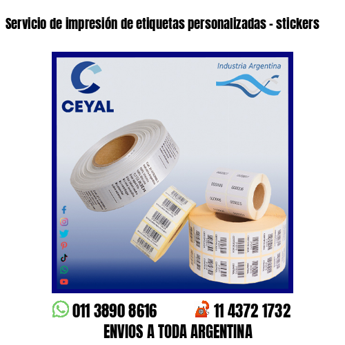 Servicio de impresión de etiquetas personalizadas – stickers