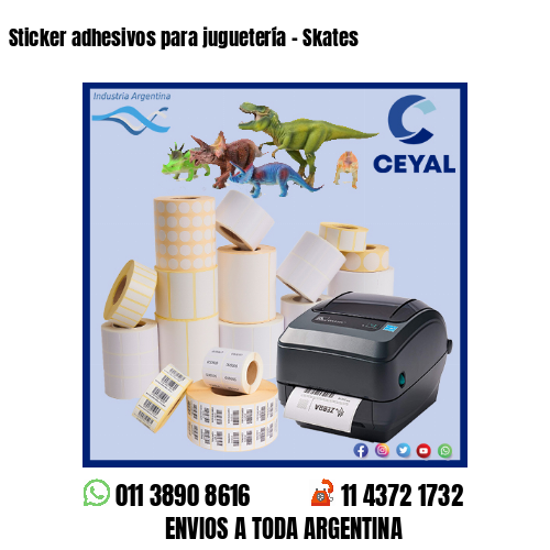 Sticker adhesivos para juguetería – Skates