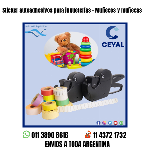 Sticker autoadhesivos para jugueterías – Muñecos y muñecas