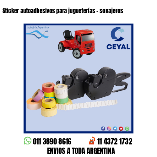 Sticker autoadhesivos para jugueterías – sonajeros