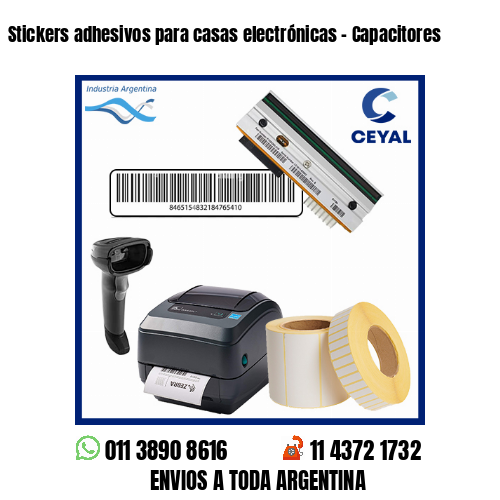 Stickers adhesivos para casas electrónicas – Capacitores