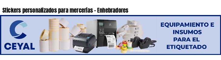 Stickers personalizados para mercerías - Enhebradores 