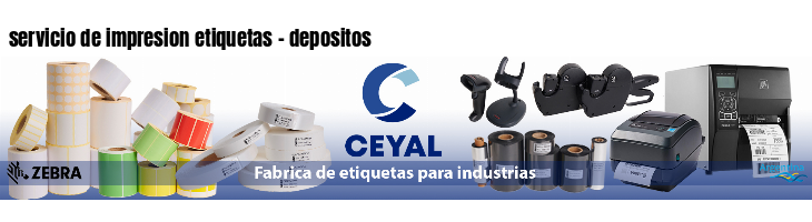 servicio de impresion etiquetas - depositos