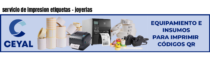 servicio de impresion etiquetas - joyerias