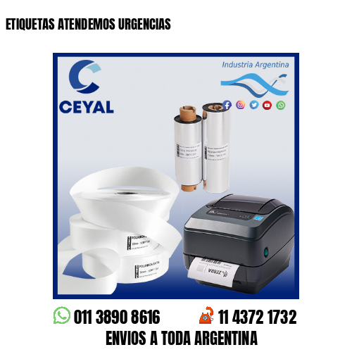 ETIQUETAS ATENDEMOS URGENCIAS