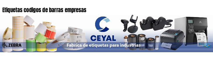 Etiquetas codigos de barras empresas 