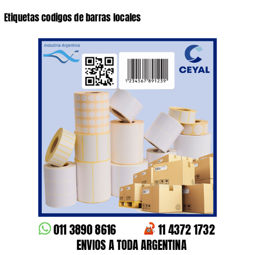 Etiquetas codigos de barras locales