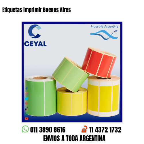 Etiquetas imprimir Buenos Aires