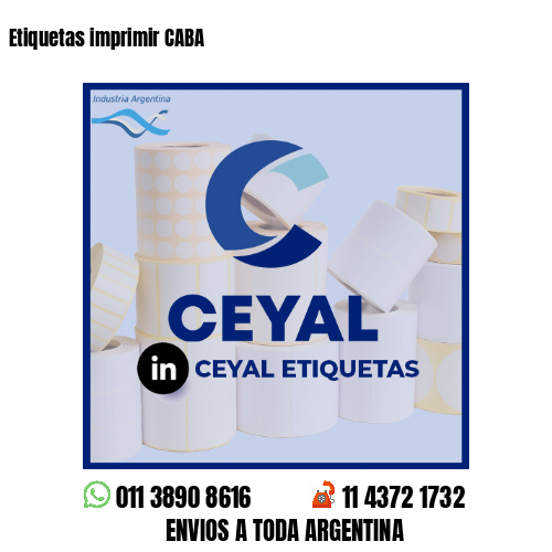 Etiquetas imprimir CABA