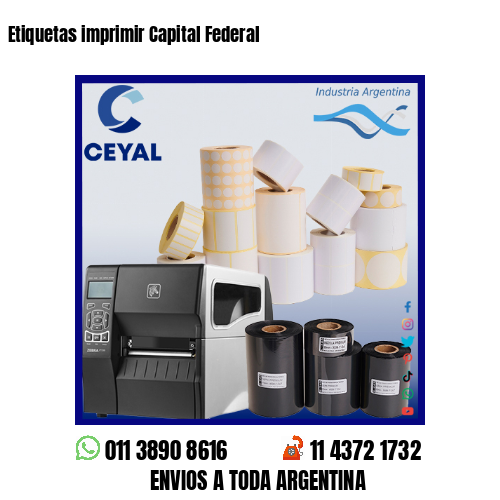 Etiquetas imprimir Capital Federal