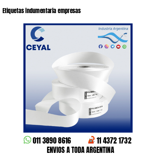 Etiquetas indumentaria empresas