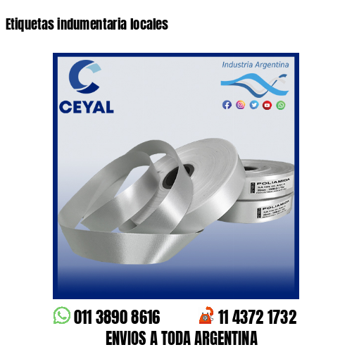 Etiquetas indumentaria locales