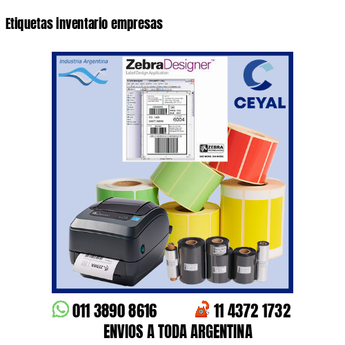 Etiquetas inventario empresas