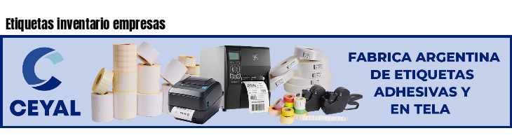 Etiquetas inventario empresas 