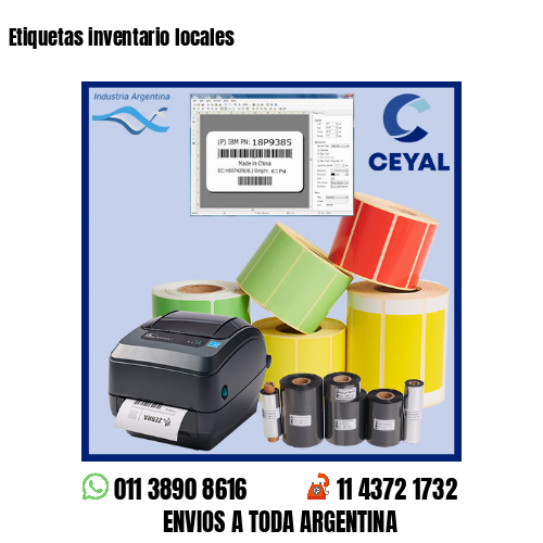 Etiquetas inventario locales