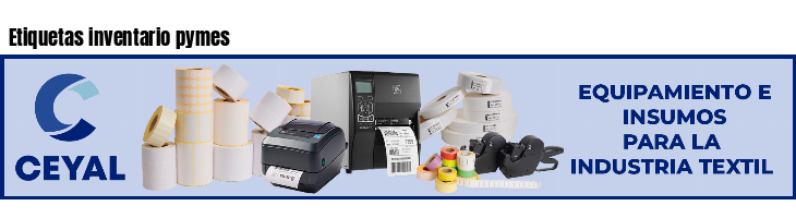 Etiquetas inventario pymes 