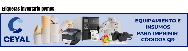 Etiquetas inventario pymes