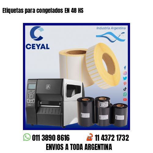 Etiquetas para congelados EN 48 HS